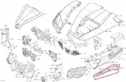NEW OEM CAN-AM COMMANDER MAX 800 1000 FRONT LEFT FENDER GRAY