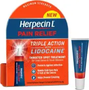 Herpecin-L Pain Relief Treatment for Cold Sores and Fever Blisters, with Lidocai