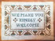 Kindly Welcome - Plain & Fancy Collection - Cross Stitch Chart