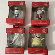 Nightmare Before Christmas Jack Sally Zero Oogie Boogie Set - Hallmark Ornaments