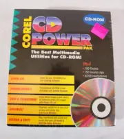 Corel CD Power Pak, Multimedia Utilities for CD-ROM, 1993, Sealed
