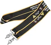 AIMALL Double Shoulder Lanyard with Screen Remote Control Strap for DJI Mini 3 PRO, Durable and Comfortable, Black & Yellow, Adjustable Length