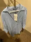 Zara top (with tags) light blue