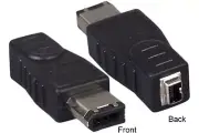 Firewire IEEE 1394a 4 Pin Female to 6 Pin Male Converter Adapter Gender Changer