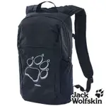 【JACK WOLFSKIN 飛狼】 TRAIL 刺繡狼爪輕巧旅遊休閒包 健行背包 12L『黑』