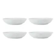 Mikasa Chalk 4 Piece Porcelain Pasta Bowl Set 23cm White - Robins Kitchen