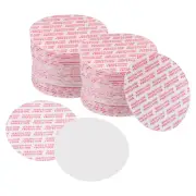 60mm/2.34" Foam Lid Liner, 100Pcs PS Resistant Pressure Sensitive Seal White Red