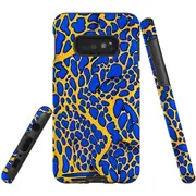 For Samsung Galaxy S10e Tough Protective Cover, Blue Frog