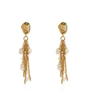 Chloé The Chloé Shells Long Clip-On Earrings One size Yellow