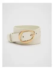 [Seed Heritage] Everly Buckle Belt in Cream