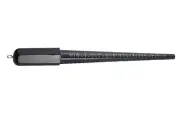 NEW BLACK PLASTIC RING SIZER MANDREL STICK GROOVED SIZE 1-15