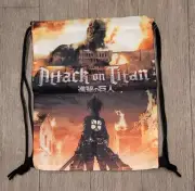 Attack On Titan Drawstring Bag Anime Drawstring Bag New