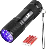 Lighting EVER Black Light Flashlight, Small UV Lights 395Nm, Portable Ultraviole