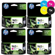 HP 965XL Ink Cartridge Value Pack - Includes: [1 x Black, Cyan, Magenta, Yellow]