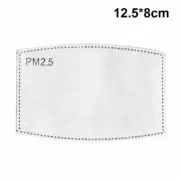 5 Pack PM2.5 Face Mask Insert Filters Activated Carbon Breathing Filters Adult T
