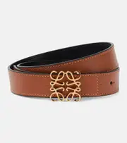[Loewe] Loewe Anagram reversible leather belt Inch 35.5 multicoloured