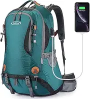 G4Free Hiking Backpack 50L Waterproof Daypack Outdoor Camping Climbing Backpack with Rain Cover for Women Men