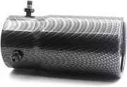 Muffler tip, Universal Car Modified Exhaust Tip Double-Layer Thickened Carbon Fiber TIP Muffler Exhaust Car Accesories(Carbon Fiber)