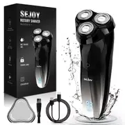 Cordless Electric Shaver Men Razor Wet Dry Rotary Pop-up Trimmer Washable