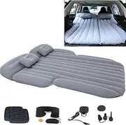 Icelus Car Mattress SUV Air Mattress with Air Pump 195 x 130 x 15 cm Inflatable Camping Combi Air Bed for Car Back Seat Thicker Boot Mattress Bed for Camping Outdoor Traveling