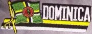 Embroidered International Patch National Flag of Dominica NEW streamer