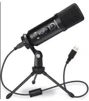 USB Microphone for Computer, Plug & Play USB Mic, Gaming/Streaming Microphone