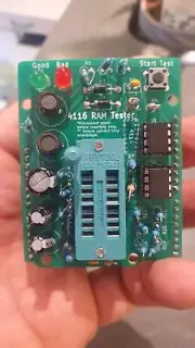 Arduino Chip Testers 4116 2114 9114 6116 RAM Uno and Mega