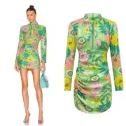 Alice McCall NEW All That Glitters Silk Mini Dress Size 10