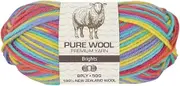 Yatsal Premium 3-Ply Pure Wool Yarn 50 g, Bright