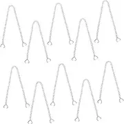 10pcs House Plate Hanging Chain Stainless Steel Plant Chain Billboards Hangers Hanging Planter Chain Chalkboards Hanging Chain Hanging Chain for Bird Feeders Hanging Basket Chains