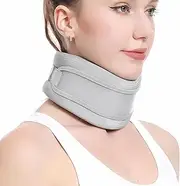 YUDOTE Cervical Collar for Neck Pain Relief and Support - Soft Neck Support for Women & Men, Alleviates Pain and Pressure in the Spine, Helps Align and Stabilize Vertebrae, Ideal for Sleeping, Medium