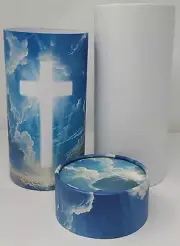 Biodegradable Urn Light of Heaven Cross of Light - Water Burials OPEN BOX!