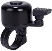 IOIUSKKU Mini Bicycle Bell Aluminium Alloy Buckle Handlebar Outdoor Reminder Cycling Ring Safety Removable Reminding Bike Alarm, Black
