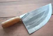 Iron Cutter Pork Beef Knife Slaughter Butcher Cleaver Chef Kitchen Chop 8 3/4 in