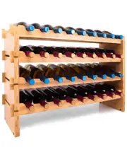 SereneLife Home Stackable Wine Storage Rack