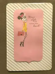 Hallmark Birthday Greeting Card-Disney Minnie Mouse, Miles of style &. NEW(A26)