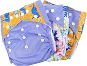 MOLUCKFU Adorable Digital Printed Cloth Diapers 3pcs/kit Newborn Nappies One Size Fits