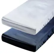 Satin Pack N Play Sheet Set 2 Pack Ultra Soft Silk Playard Sheet 36X36 Inch Prot