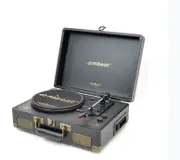 mbeat Uptown Retro Bluetooth 3-in-1 AudioTurntable & Cassette Player, Bluetooth Streaming, 33/45 RPM Vinyls and Cassette, 3.5mm Audio Jack,RCA Audio