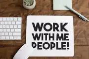 Work With Me People Computer Desk Office Mouse Pad
