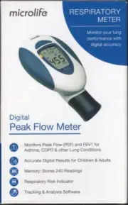 Microlife Digital Peak Flow Respiratory Meter