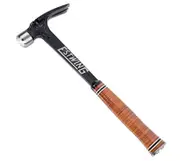 NEW ESTWING E19S ULTRA FORGED 19oz CARPENTERS STRAIGHT RIP CLAW SMOOTH FACE HAMMER WITH LEATHER GRIP