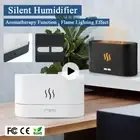 USB Ultrasonic Aroma Air Humidifier Flame Light Purifier Essential Oil Diffuser