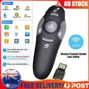 Wireless USB Presenter PowerPoint Pointer Clicker Pen Laser PPT Remote Control