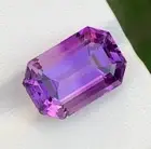 10.00Cts Faceted Emerald Cut Brazilian Amethyst