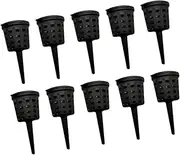 MYCENSE 10Pcs Fertilizer Basket Fertilizer Container Nursery Pot Portable Small Bonsai Fertilizer Box with Lid for Bonsai Room Potted