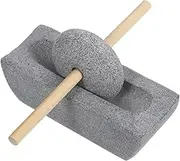 PartyKindom 1 Set Manual Stone Grinder with Handle Traditional Hand Crank Pestle for Tea Leaves Coffee Beads Spices Compact and Portable Design for Home Travel Use