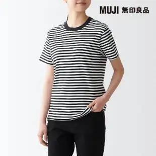 【MUJI 無印良品】女有機棉柔滑圓領短袖T恤(共5色)