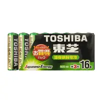 在飛比找PChome24h購物優惠-【東芝Toshiba】碳鋅電池 3號 AA電池32入裝(環保