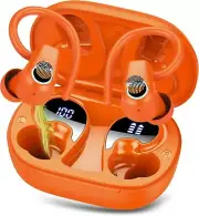 Wireless Earbuds, Bluetooth 5.3 Headphones Sport, In Ear buds Bright Orange